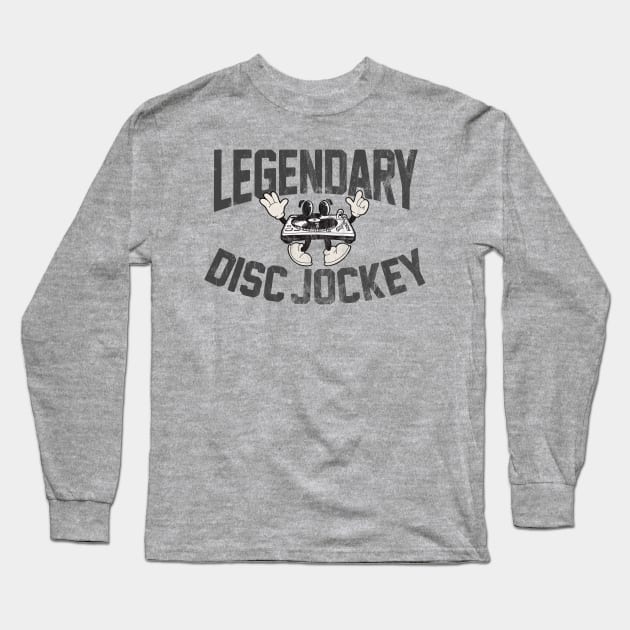 Funny DJ Legendary Disc Jockey Dance Music Deejay Master Long Sleeve T-Shirt by SilverLake